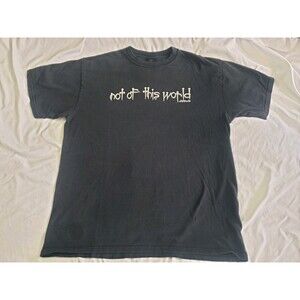Not of This World NOTW Jesus Short Sleeve Black Shirt Mens Size XL God Psalm